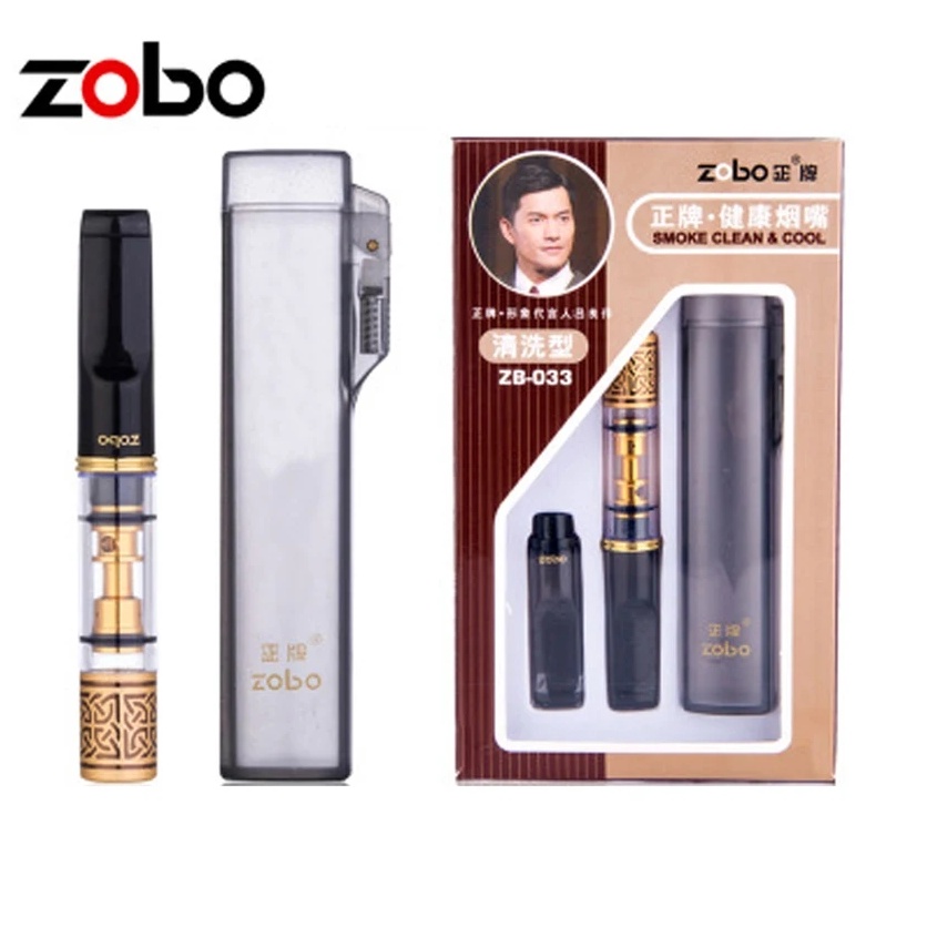 Terbaru 33 Zobo Pipa Cerutu ZB33 Holder Pipa Filter Penyaring