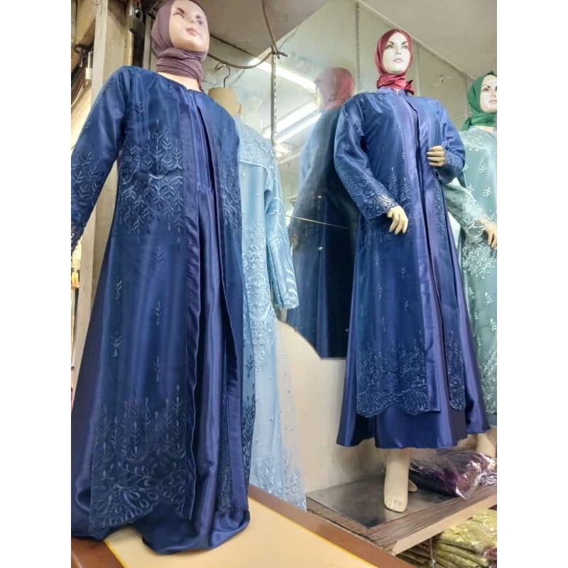 GAMIS  SATIN MIX TILE COUPLE IBU ANAK