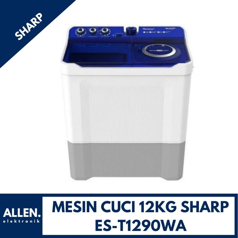 Mesin Cuci Sharp 12Kg ES-T1290WA