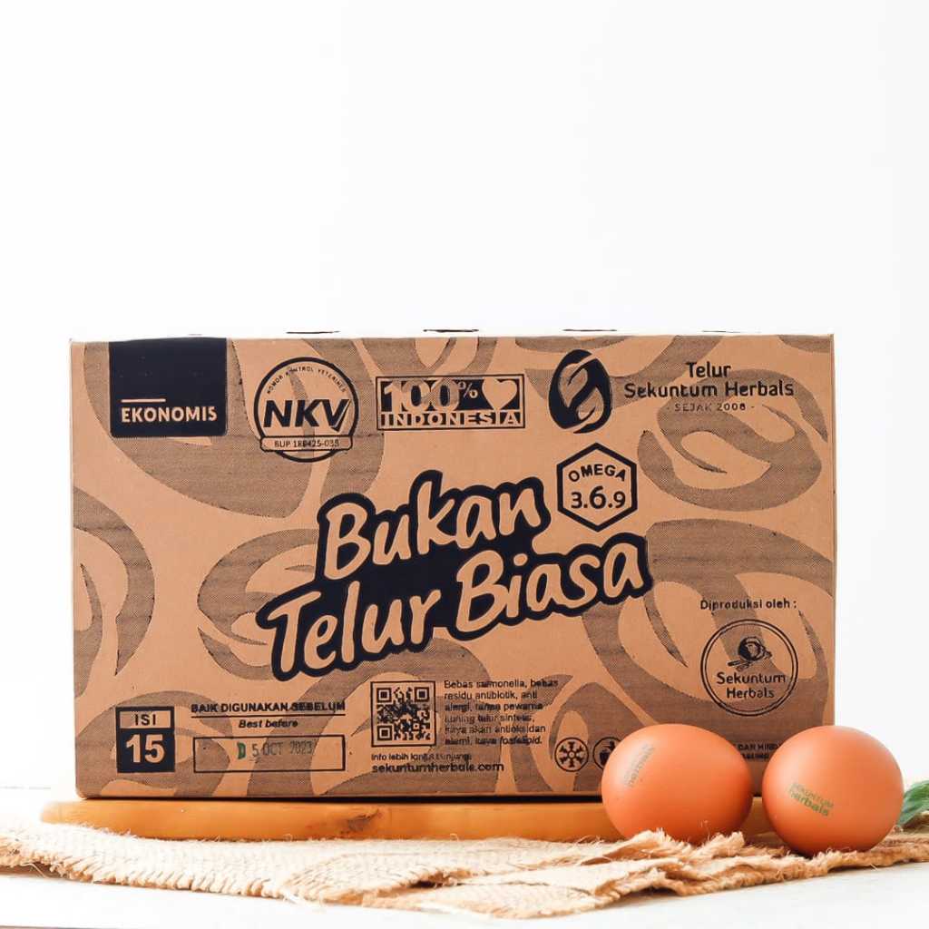 

Telur Herbal Sekuntum/Telur Ayam Herbal (1 Pack Isi 15 Butir)