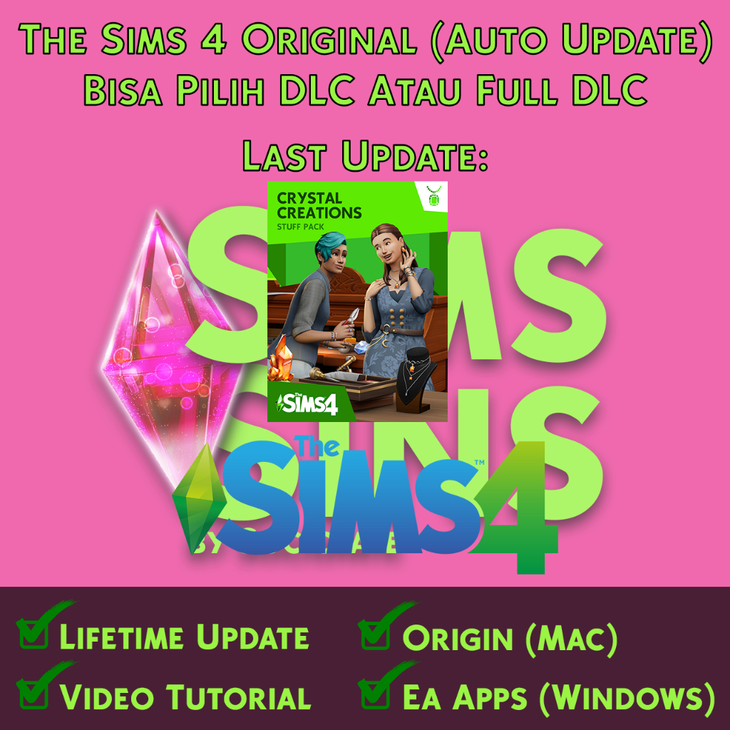 The Sims 4 Windows atau Mac Online Full DLC Lifetime Update (Last Expansion Pack: For Rent)