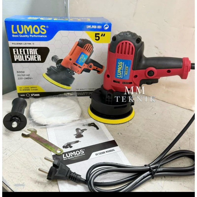 Mesin Poles 5" Listrik Polisher Machine Alat Poles Mobil Motor 5 inch