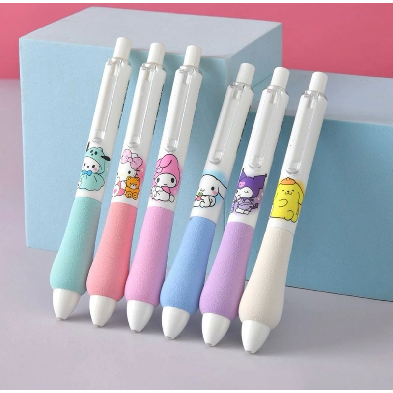 

PULPEN SPONGE SOFT SANRIO/ PULPEN MEKANIK SANRIO 0,5MM KUROMI/ CINNAMOROL/ POMPURIN/ POCHACCO/ MELODY/ HELLO KITTY