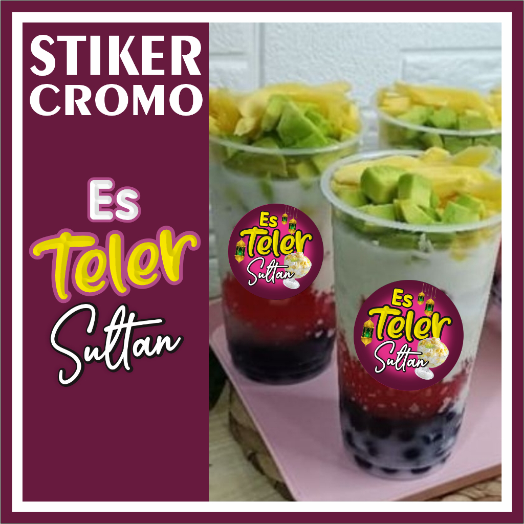 

Label Stiker ES TELER SULTAN Bahan Stiker Cromo