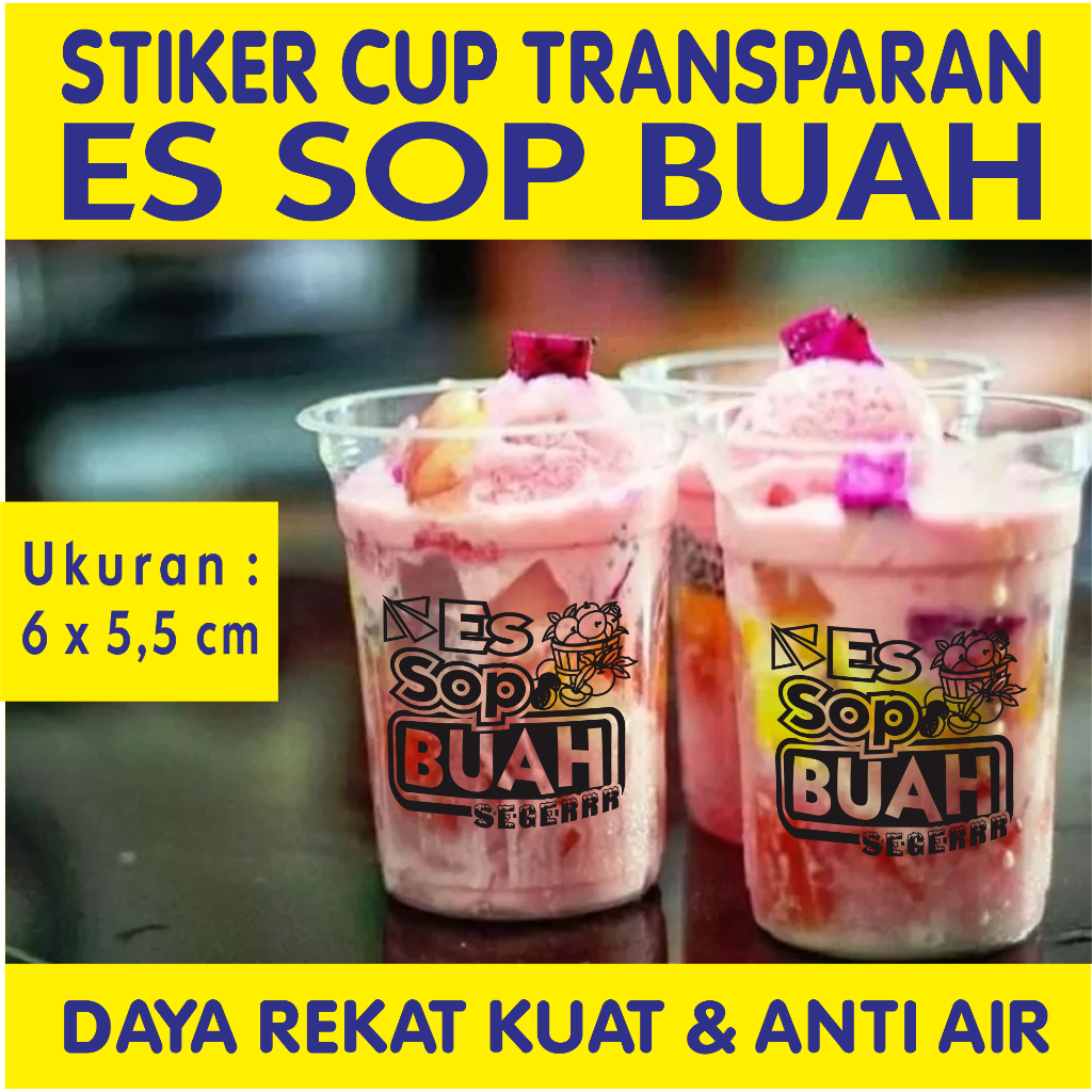 

STIKER SOP BUAH Transparan