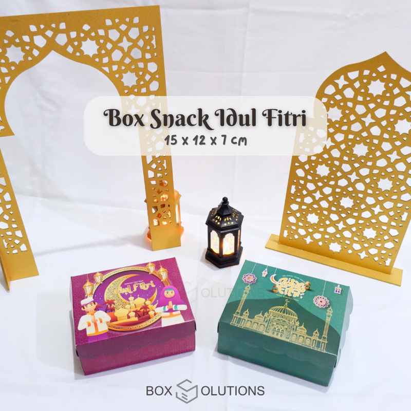 

box snack idul fitri R5 / box kue lebaran / box nasi lebaran - 15x12x7 cm isi 50 pcs