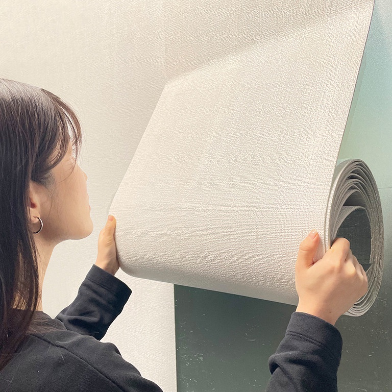 HOT SALE COD 3M Stiker Dinding Busa Linen 3D Foam Motif Batu Bata Wallpaper Roll Wall foam Stiker De