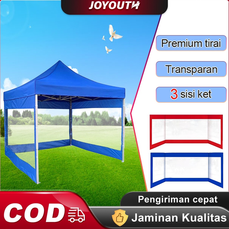 Stok Terbatas MikaDinding Mika Tenda LipatDinding Polos Tenda Lipat3 dinding tendaCover sampingtrans