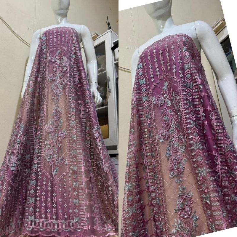 Bahan tile Sapto / tile sapto garden /kain brukat ELIE SAAB