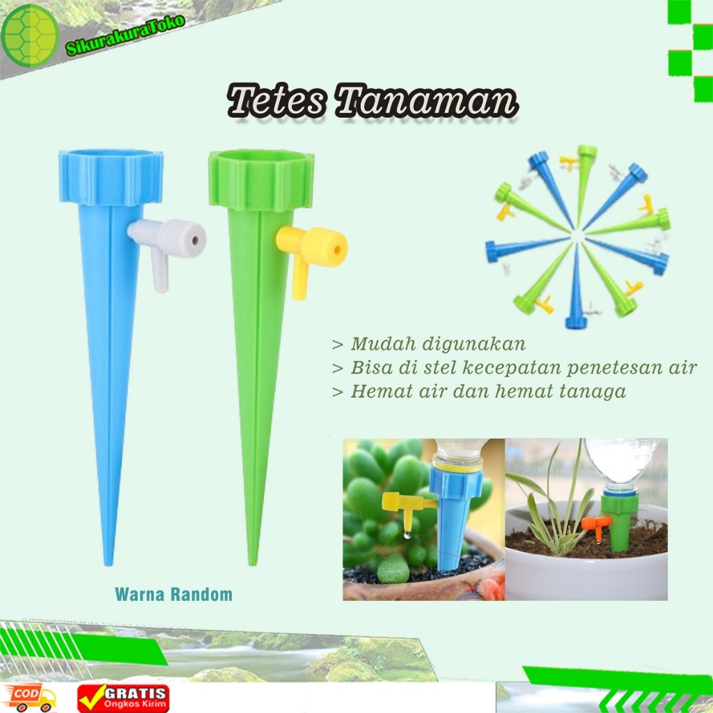 (SKR) PENYIRAM TETES Alat Penyiram Tetes Tanaman Otomatis Infus Botol Irigasi Drip untuk Pot TETES T