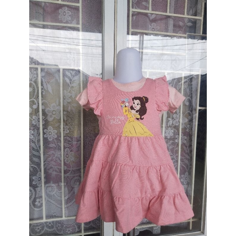 DRESS anak perempuan DRESS PRINCESS BELLE little M