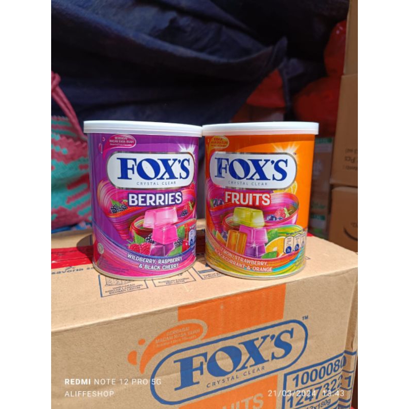 

1 Kaleng Permen Foxs Kemasan 180gr