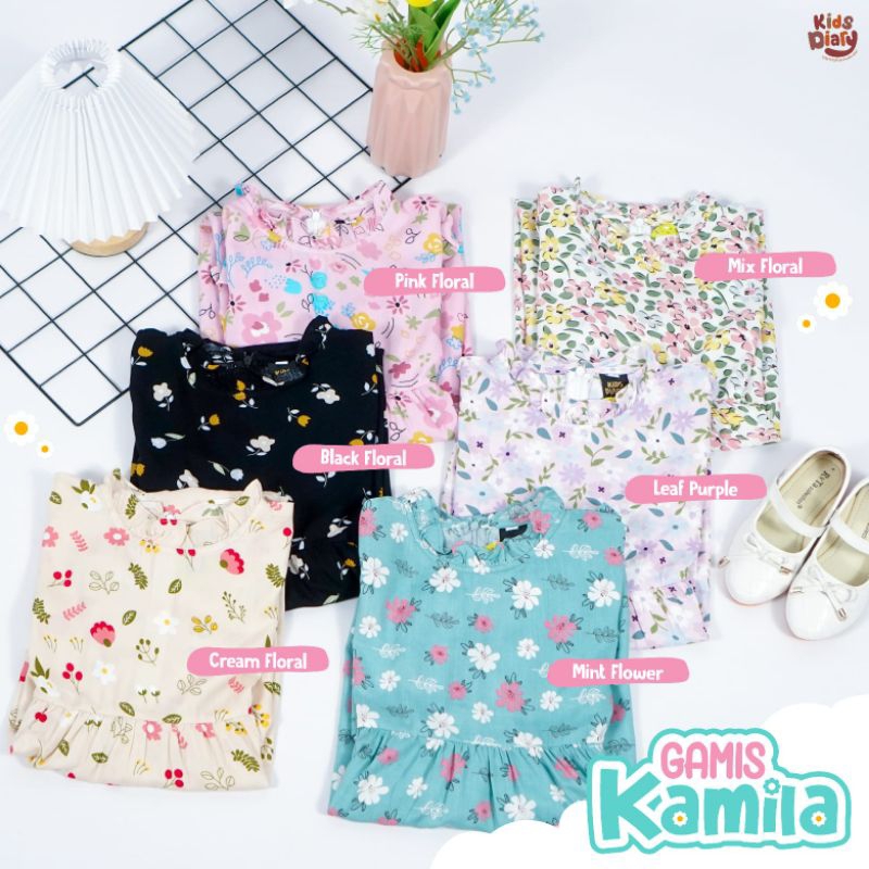 Gamis Motif Rayon Anak Gamis Kamila