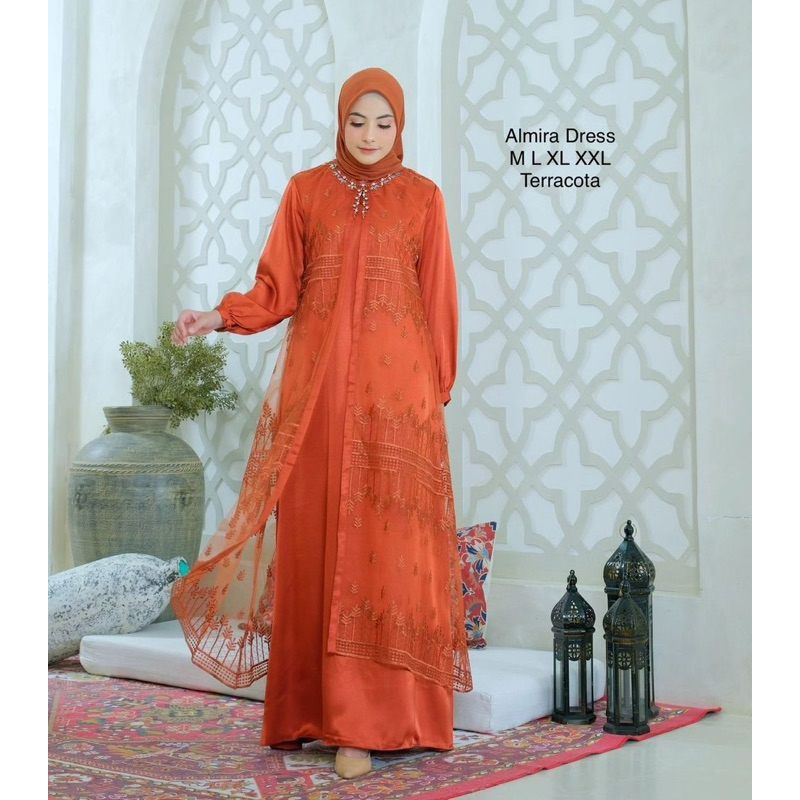 ALMIRA DRESS // GAMIS LEBARAN SUPER MEWAH // KEBAYA GAMIS JUMBO // GAMIS PESTA MODERN