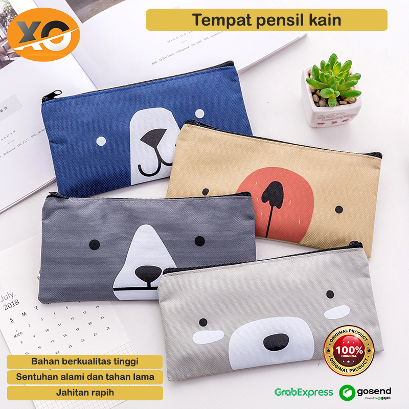 

Kotak Pensil Kain Kanvas Karakter Kartun Lucu Tempat Alat Sekolah