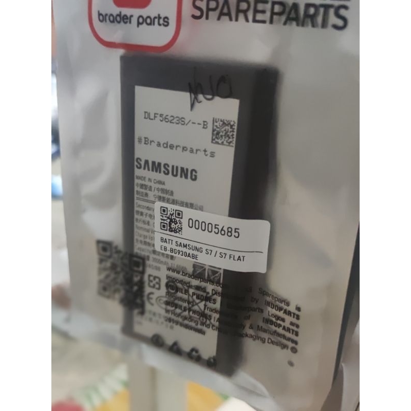 baterai samsung s7/s7 flat original100% braderpart
