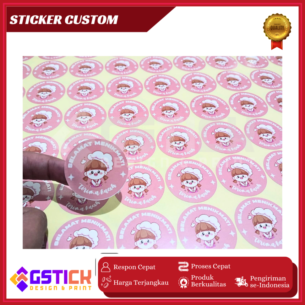 

STIKER LABEL KEMASAN 4X4 (70PCS)