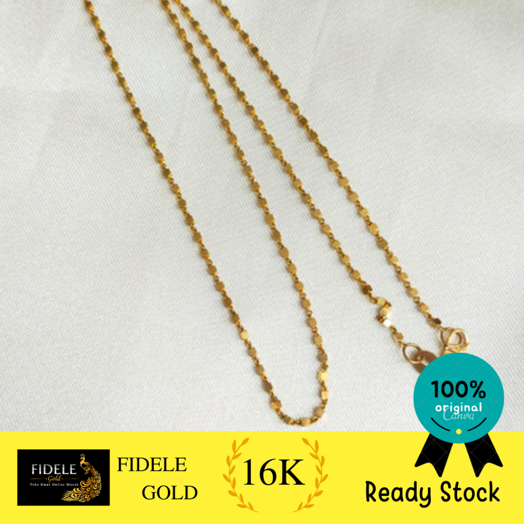 Kalung jedar layer emas asli fashion merica fashion