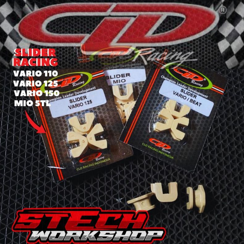 SLIDER PIECE CLD - Slider Piece CLD - karet tutup rumah roller MIO - NMAX - VARIO DR PULLEY - Piece 