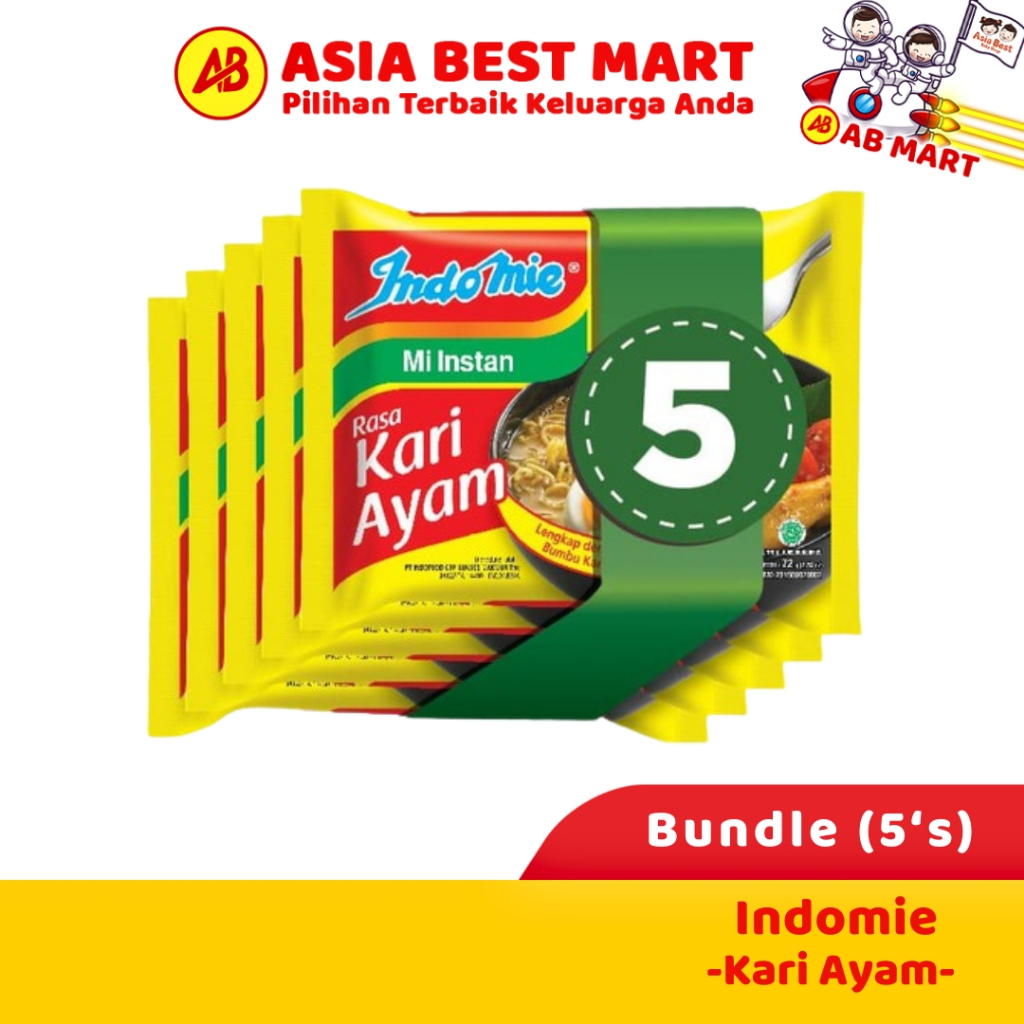 

Indomie Kari Ayam 5 Pcs Mie Instant Kuah