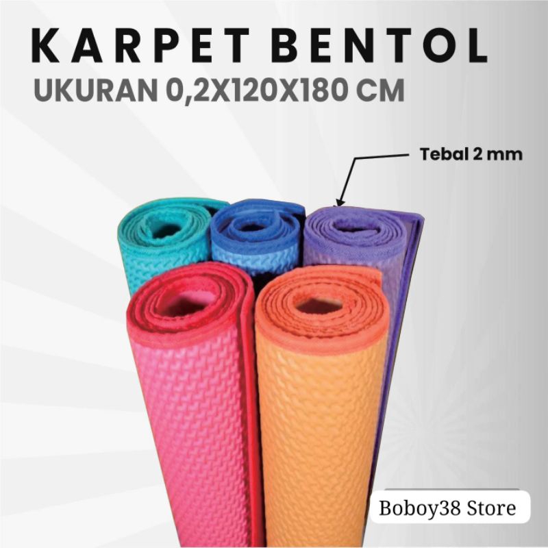Karpet Spons Mercy Polos / Karpet Bentol Polos / Karpet Murah