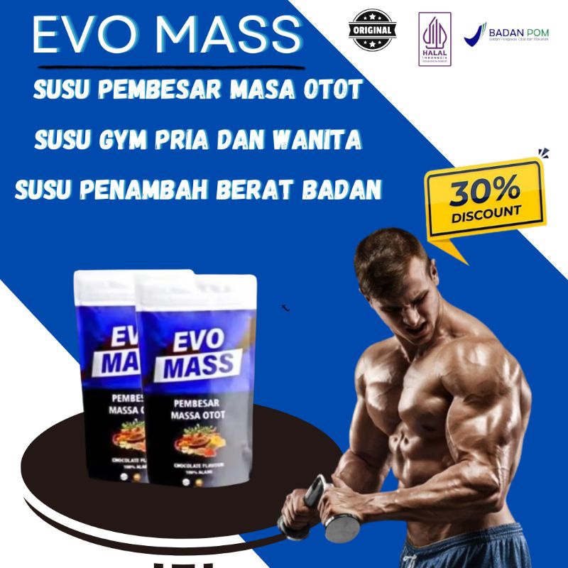 PROMO evomass pembentuk otot susu kalsium yang bisa menaikkan berat badan ORIBOM