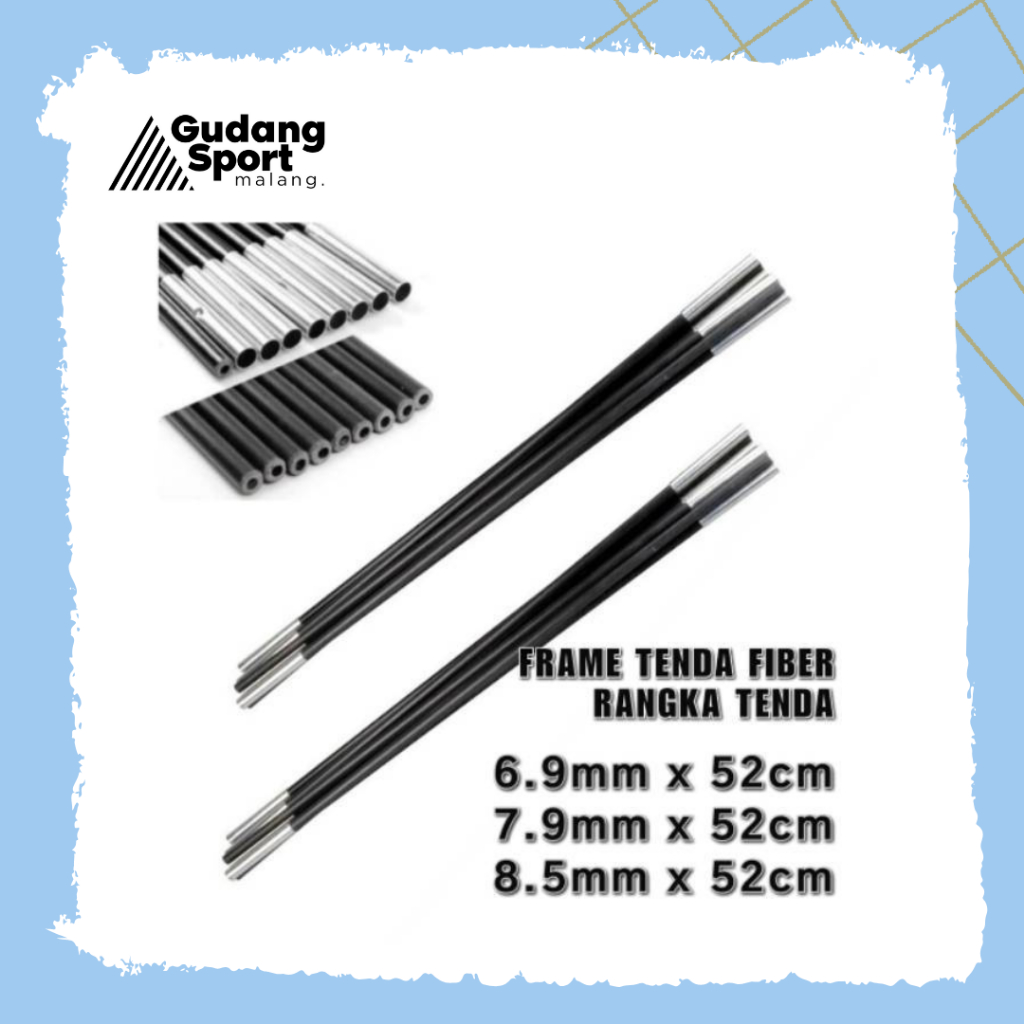Frame Tenda Batangan Great Outdoor Alloy dan Fiber