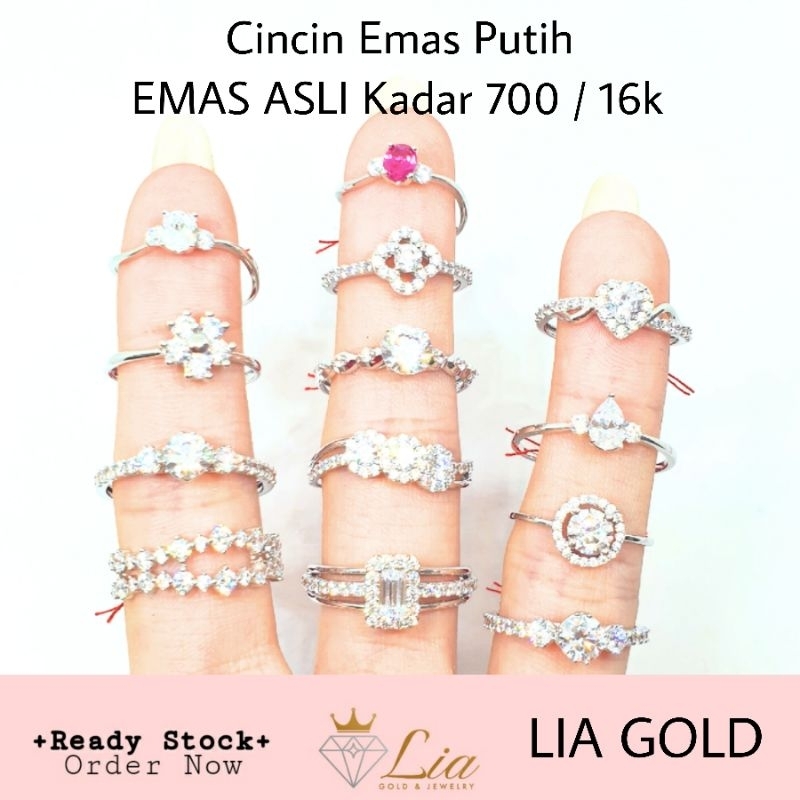 Cincin EMAS ASLI KADAR 700 / 16K ( TOKO MAS LIA GOLD BEKASI )