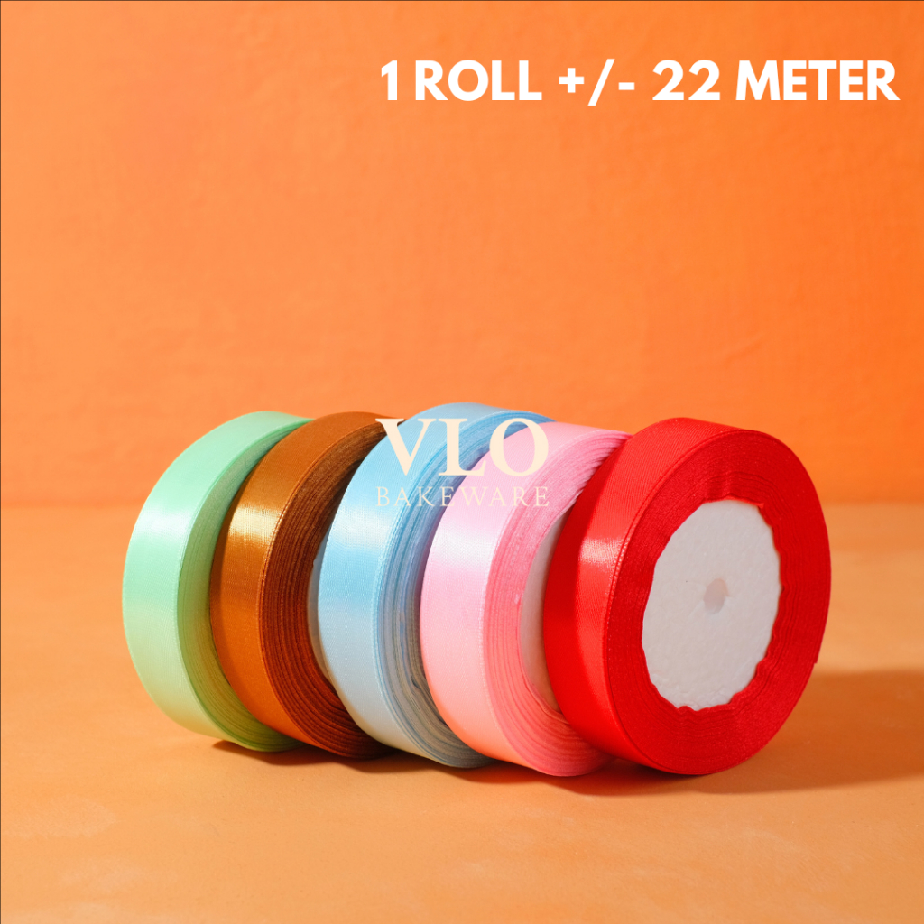 

Roll pita premium 2 cm 1 roll 22 meter satin korea | pita satin korea