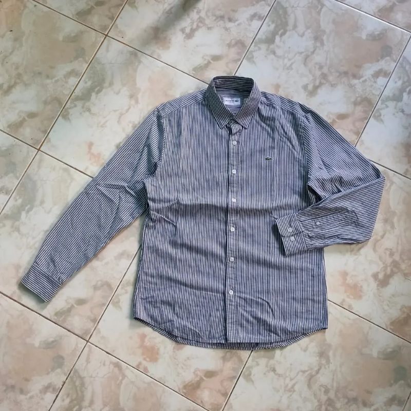 Kemeja Lacoste Lengan Panjang