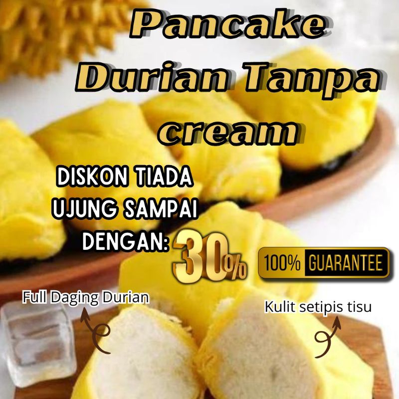 

PANCAKE NON CREAM ISI 8 FULL DAGING DURIAN