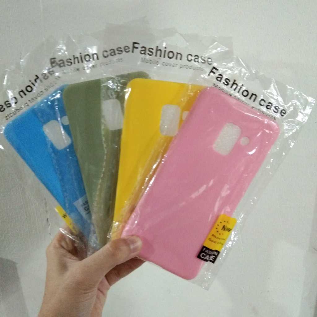 Case Candy A8 2018 / A5 2018 Softcase Silikon Lentur Warna Biru Hijau Kuning PInk