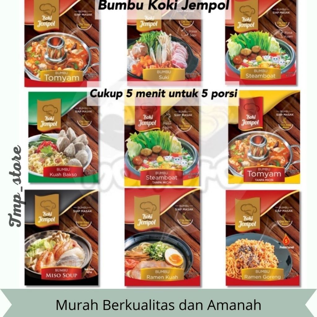 

Terlaris Koki Jempol Bumbu Tomyam Suki Steamboat