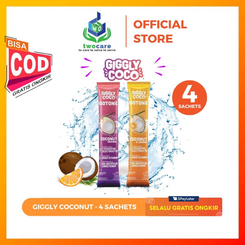 

Giggly Coco Isotonic Coconut 4 Sachet