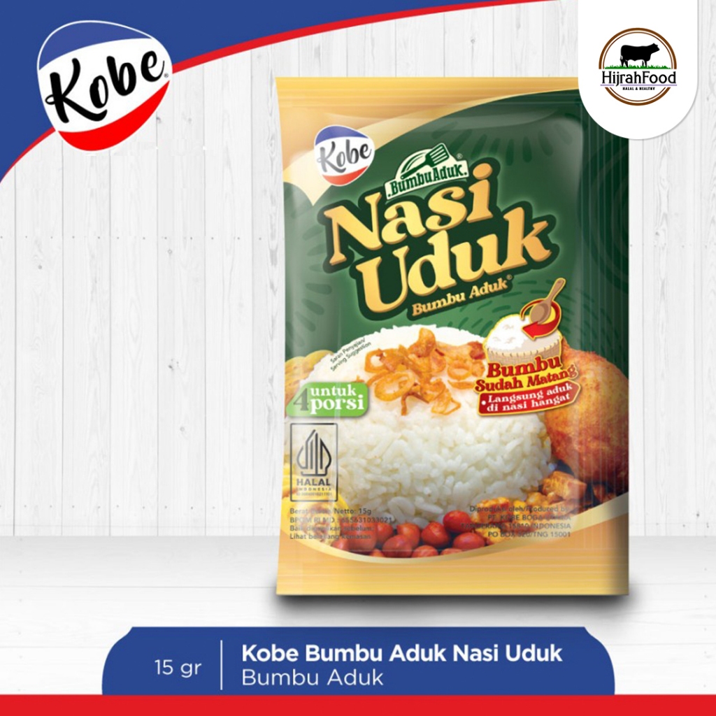 

Kobe Bumbu Aduk Nasi Uduk Untuk 4 Porsi Praktis 15gr