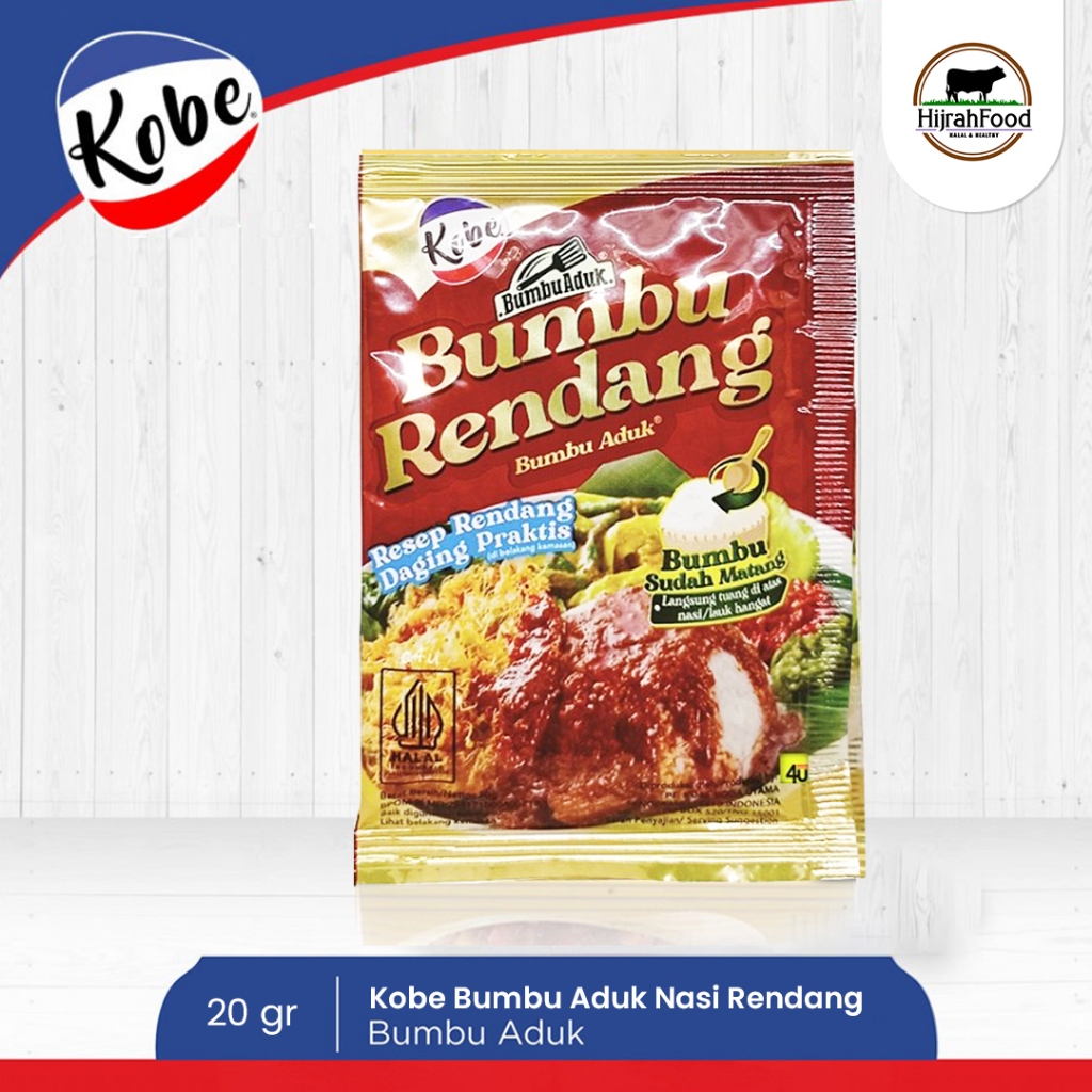 

Kobe Bumbu Aduk Rendang Daging 20 gram Praktis Sudah Matang