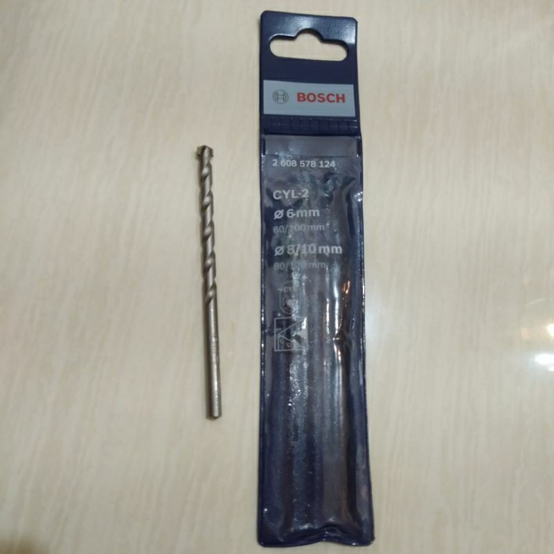 Mata Bor Beton 6mm Bosch | Mata Bor Tembok 6mm Bosch