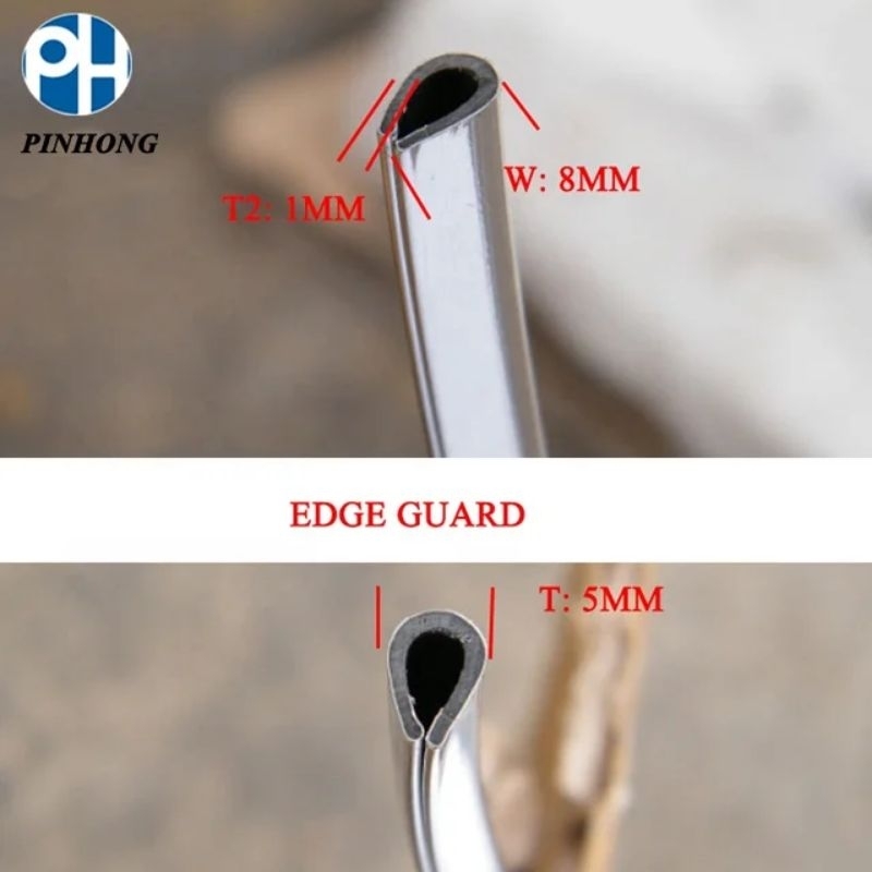 TERMURAH FULL 4 meter Lis chrom body untuk Honda c50 c70 yamaha v80 Suzuki rc fr chrome list helm li