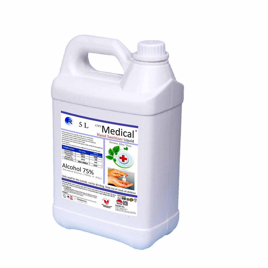 hand sanitizer 1 Liter hingga 5 Liter medical kesehatan wangi aloe vera bentuk cair dan gel sudah ada izin kemenkes OT3057