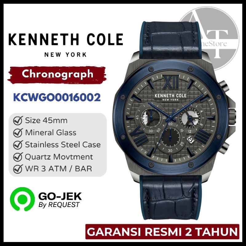 Jam Tangan Pria Kenneth Cole KCWGO0016002 Modern Dress Watch ORIGINAL Garansi Resmi