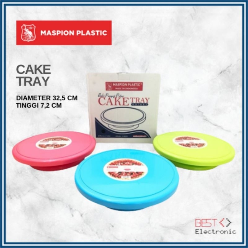 CAKE TRAY ROTARY / TATAKAN KUE PUTAR MASPION / MEJA PUTAR KUE TART / BAKI KUE / BAKI PUTAR