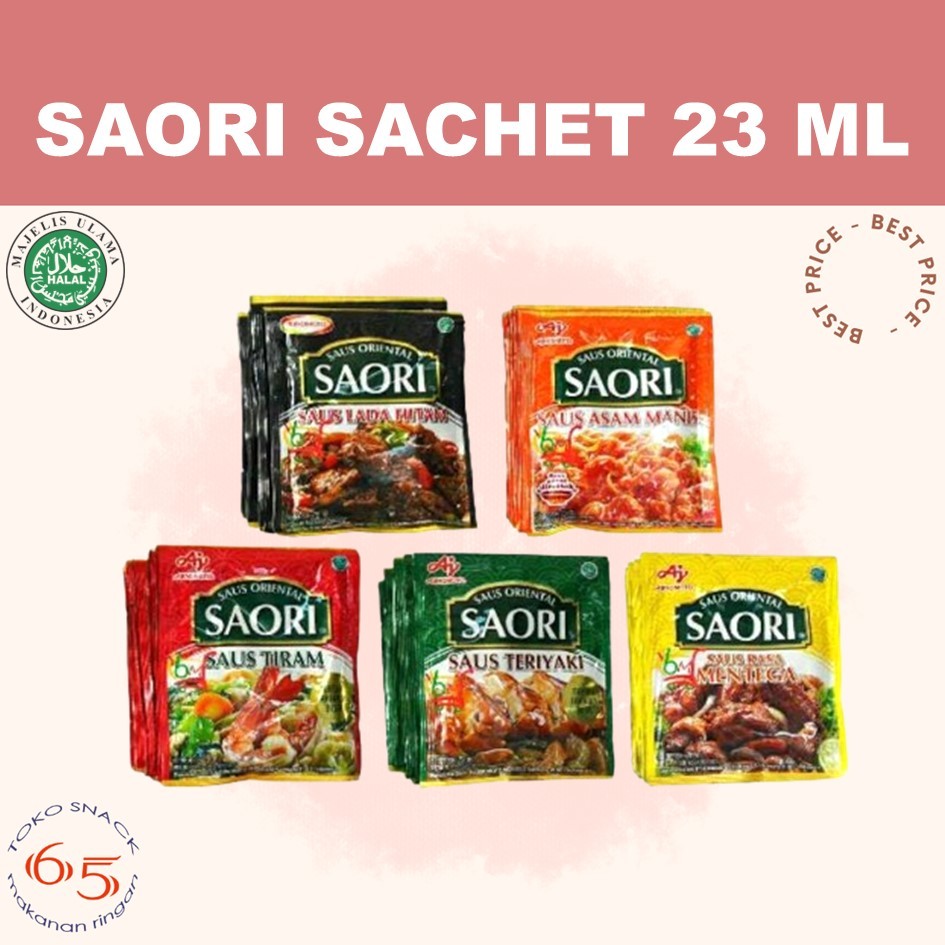 

Saori Saus 23 ml. bumbu masak. PCS