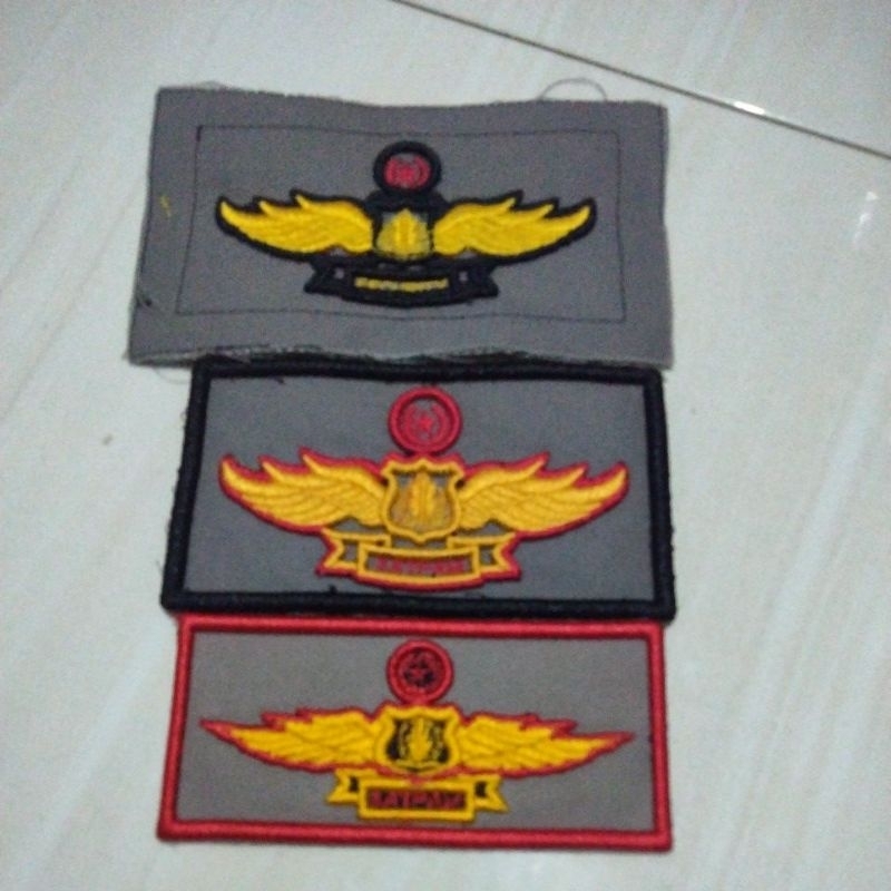 Wing satpam bordir timbul / wing security bordir timbul
