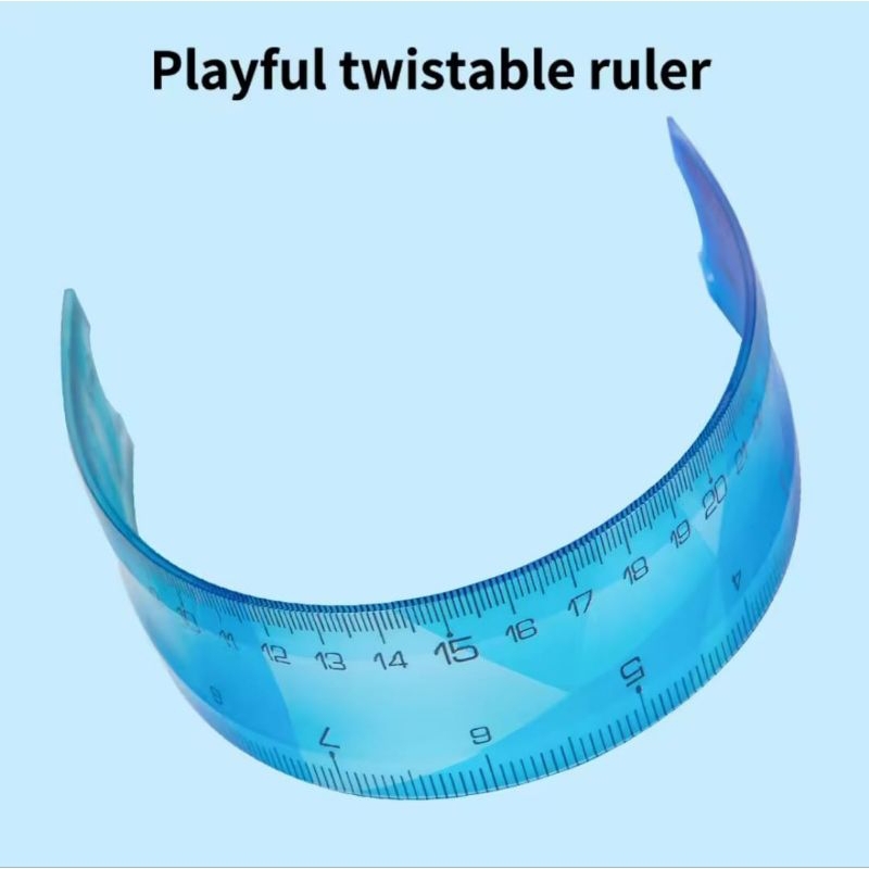 

Penggaris Anti Pecah Bahan ECO PVC Lentur Alat Tulis Perlengkapan Sekolah Anak