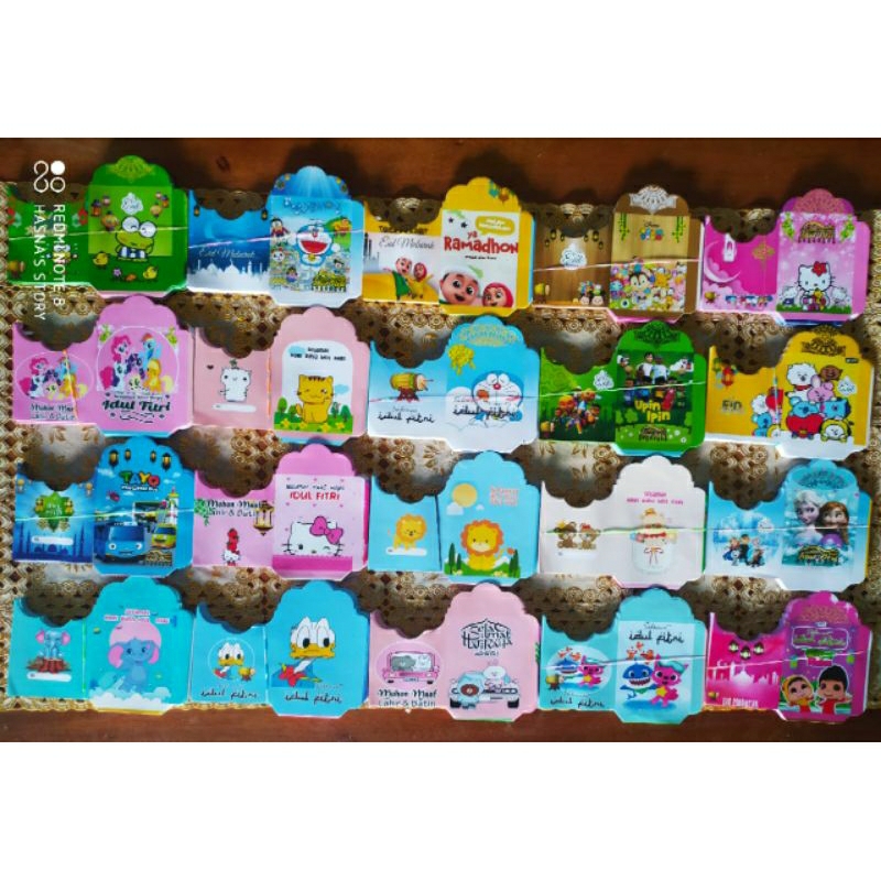 

Amplop Lebaran Medium ukuran M 7*12 1000 Lembar, FREE PLASTIK