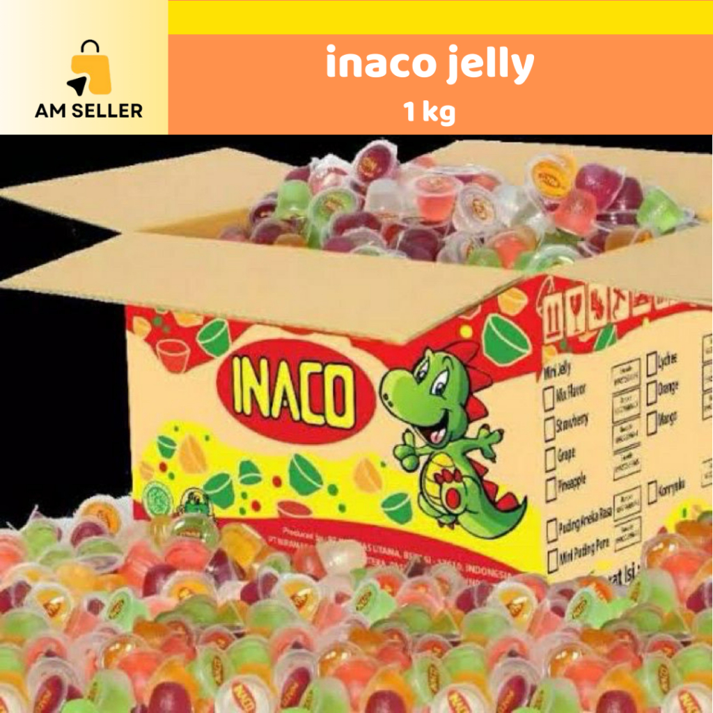 

[ 1kg ] Inaco Jelly Jelly Inaco Mix isi 64-65 cup EXP Lama