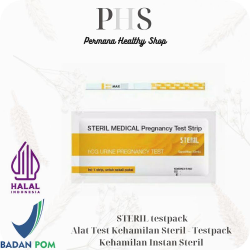 Testpack Steril / Test Pack Steril 1 Strip / Alat Test Kehamilan Steril / Test Pack Kehamilan Steril