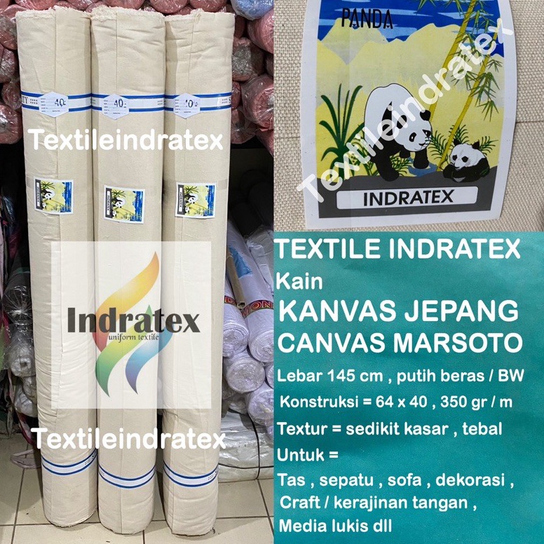 Pasti Tertarik  per setengah meter  kain KANVAS JEPANG CANVAS TEBAL MARSOTO lebar 145 cm meteran bah