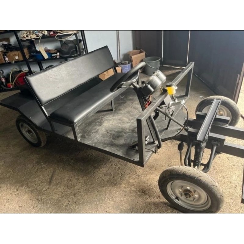 chasis mobil listrik gardan + rangka motor bldc 1000W 48 volt High torque