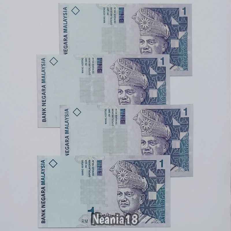 Koleksi Ringgit Malaysia Pecahan 1 One Ringgit Kertas